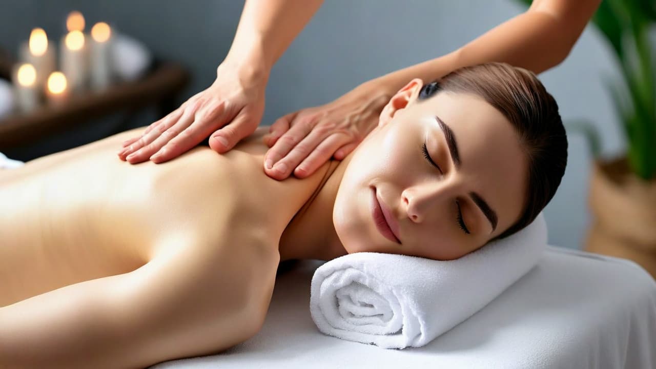 Deep tissue back massage